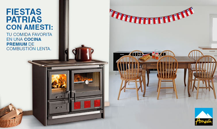 Fiestas Patrias con las cocinas premium de combustión lenta de Amesti
