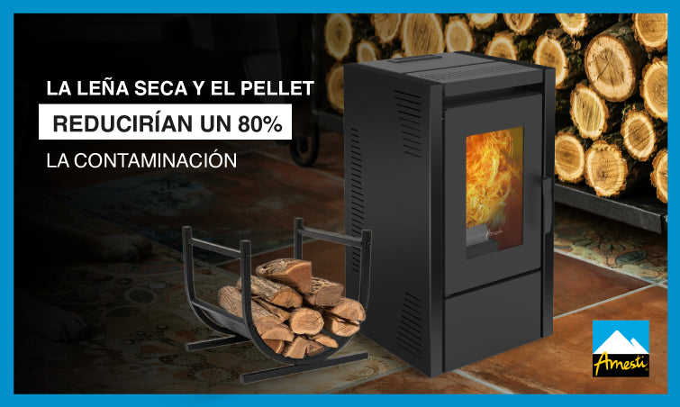 Utilizar la leña seca y el pellet reduciría un 80% la contaminación