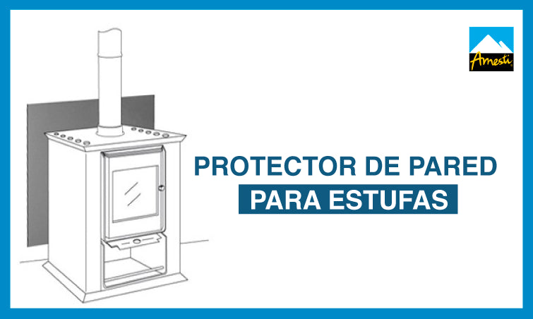 Cuándo y cómo usar protector de piso o pared para estufa a leña