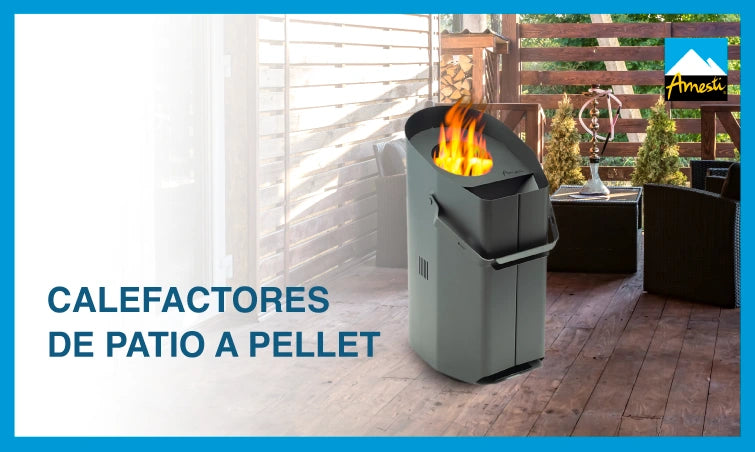 ¿Cómo funcionan los calefactores de patio a pellet? | Amesti