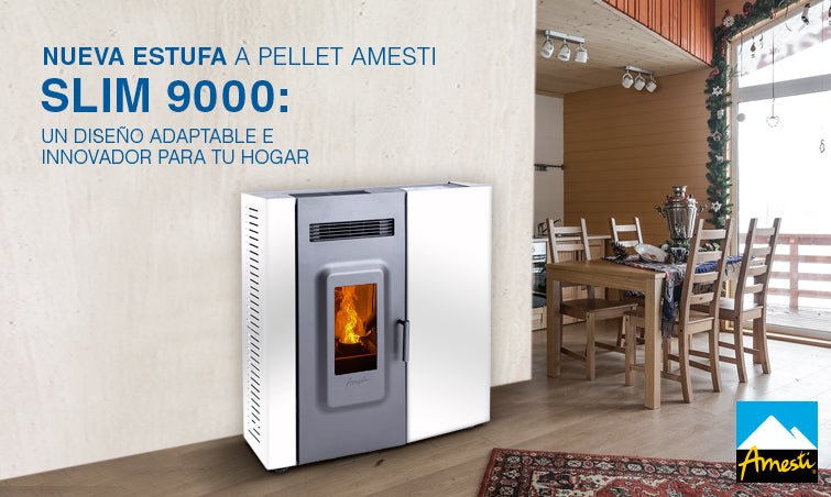 Nueva estufa a pellet Amesti SLIM 9000: Adaptable e innovadora | Amesti