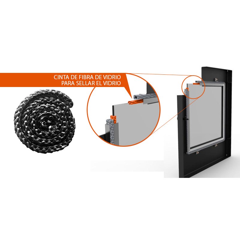 Cinta adhesiva fibra de vidrio para sellar el vidrio Amesti