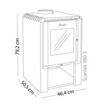 Estufa a leña Amesti Scantek 380