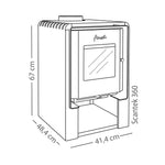 Estufa a leña Amesti Scantek 360