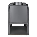 Vista trasera de Estufa a leña Nordic 360 Charcoal.