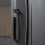 Detalle de puerta de Estufa a leña Nordic 360 Charcoal.