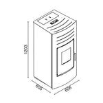 Termoestufa a pellet Verona Hydro 23 - Amesti