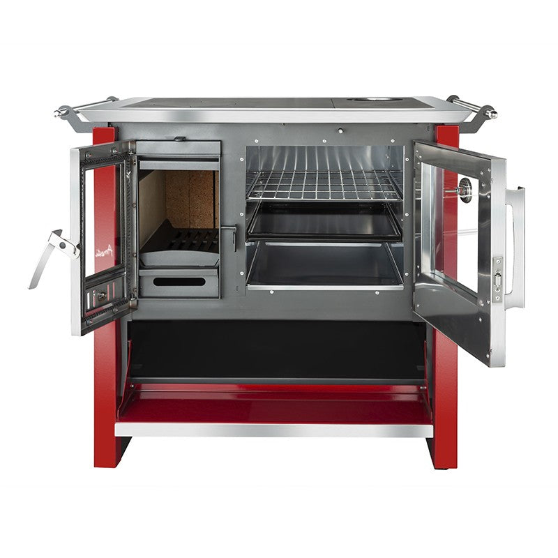 Cocina a leña Amesti Allegra Rojo Italiano