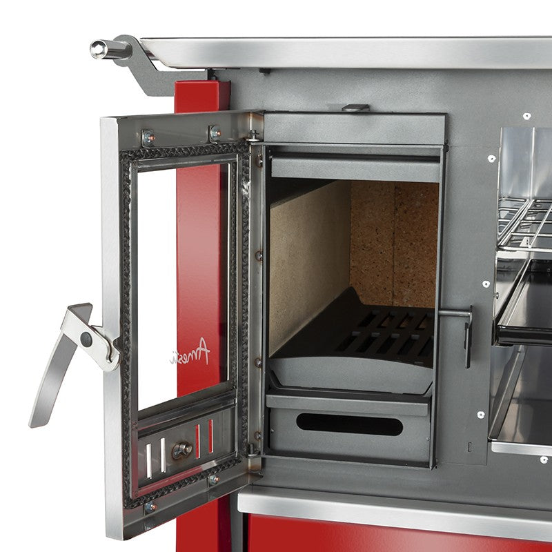 Cocina a leña Amesti Allegra Rojo Italiano