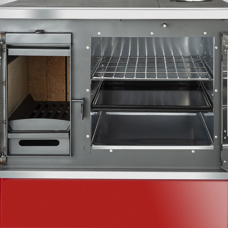 Cocina a leña Amesti Allegra Rojo Italiano