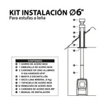 Kit de instalación 6″ Amesti