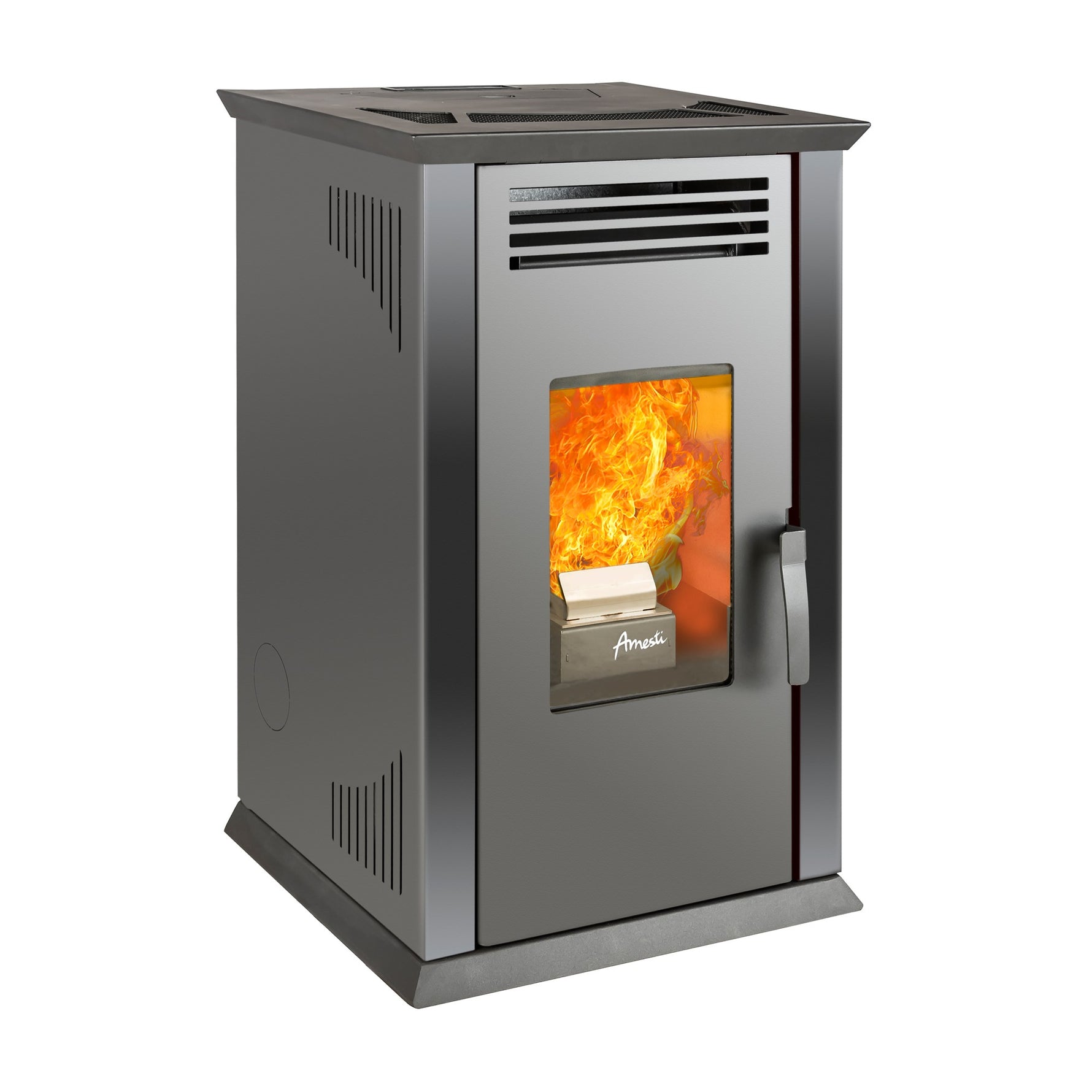 Estufa a Pellet Amesti ITALY 8100 PLUS negra