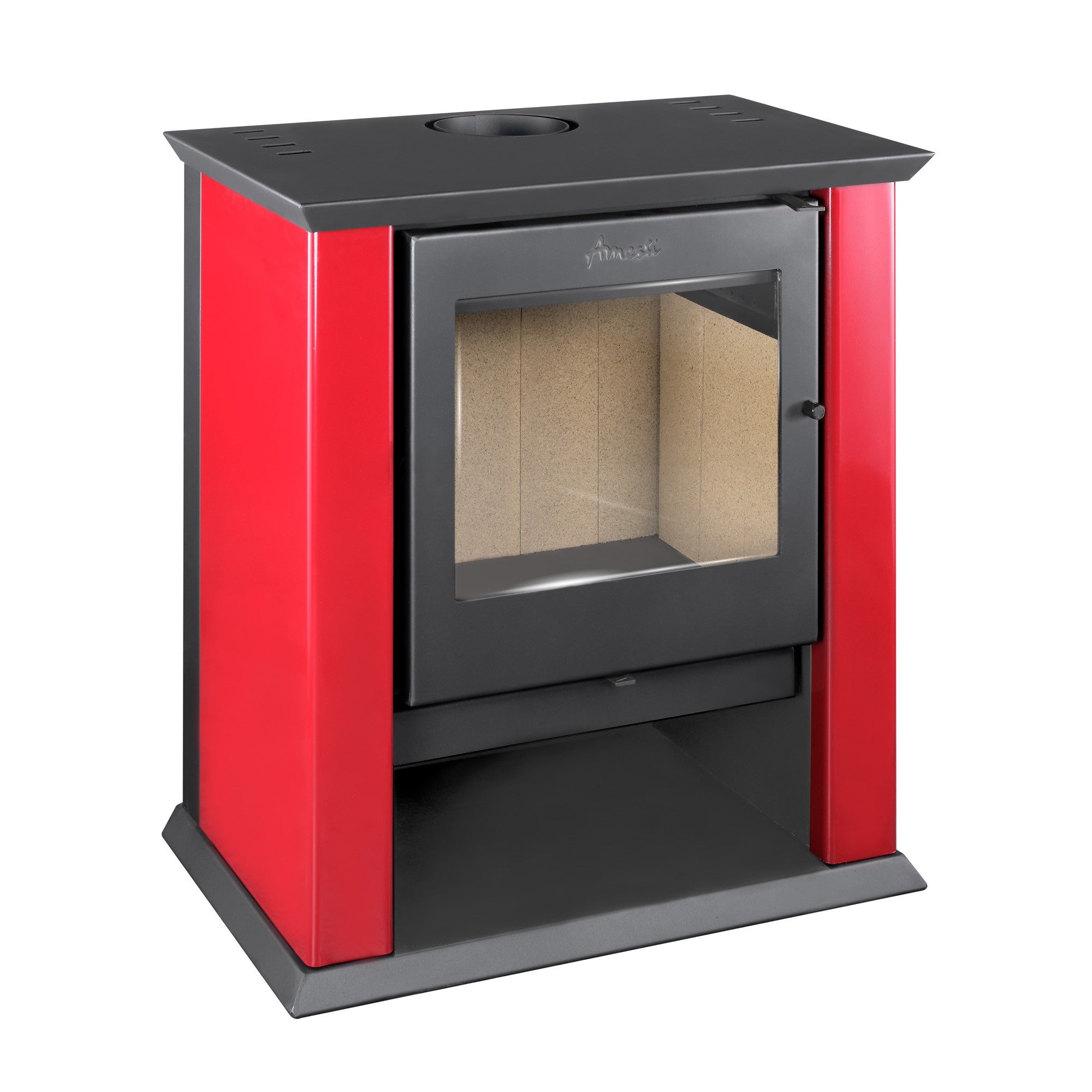 Estufa a Leña Classic 500 Negro Satinado | Amesti