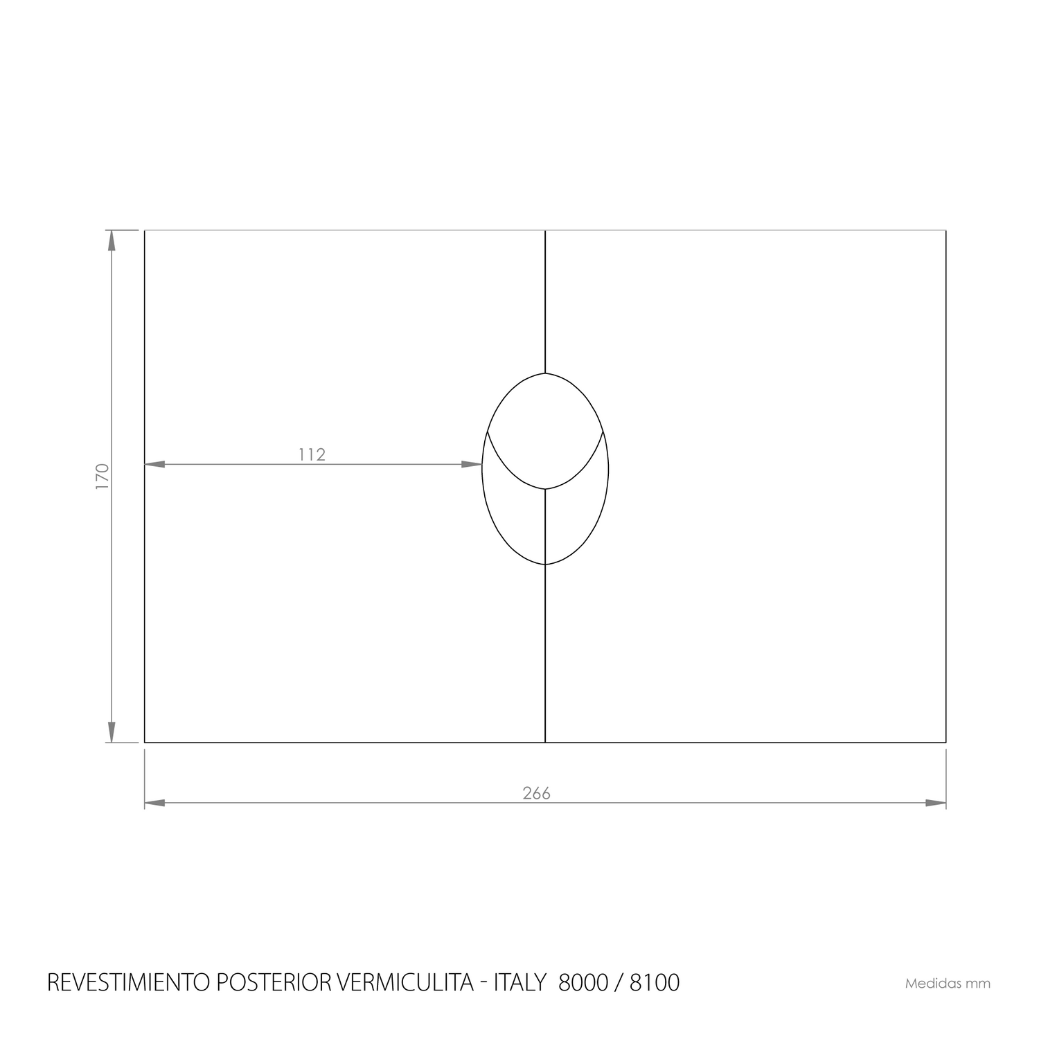 Revestimiento posterior ITALY 8000 / 8100