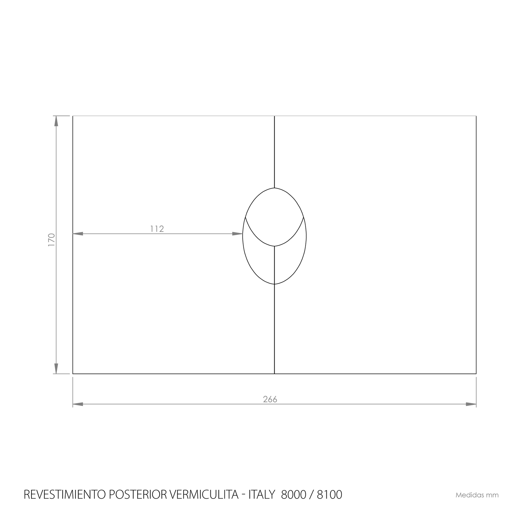 Revestimiento posterior ITALY 8000 / 8100
