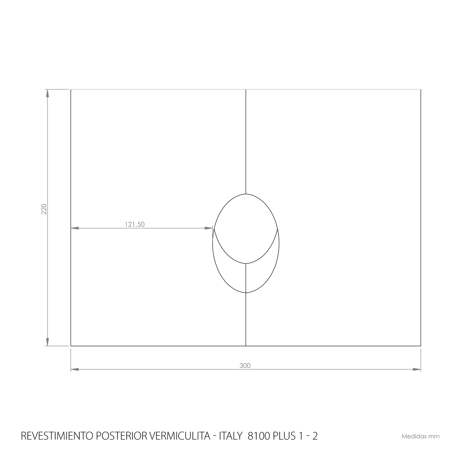 Revestimiento posterior vermiculita ITALY 8100 plus 1-2