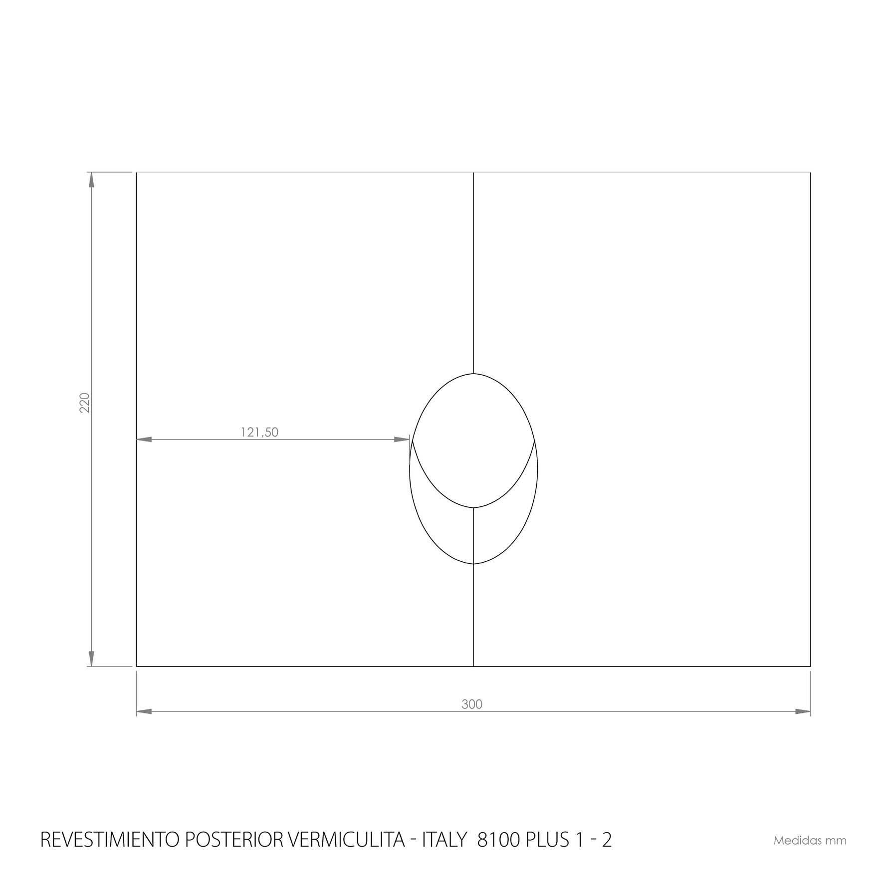 Revestimiento posterior vermiculita ITALY 8100 plus 1-2
