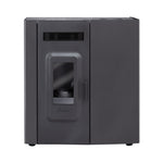 Estufa a pellet alta potencia Slim 9000 negra