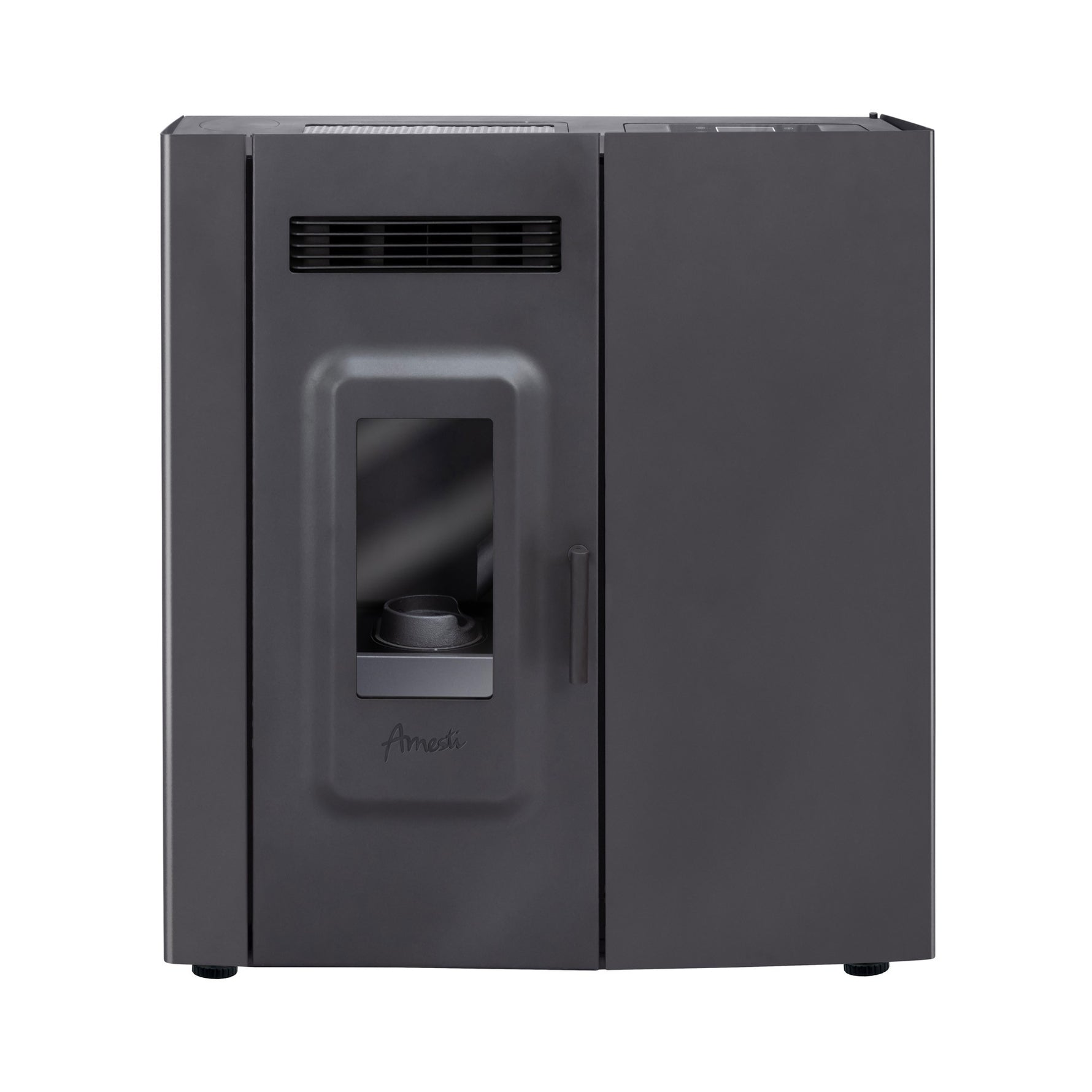 Estufa a pellet alta potencia Slim 9000 negra