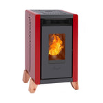 Estufa a pellet Amesti Bambu 6000 rojo