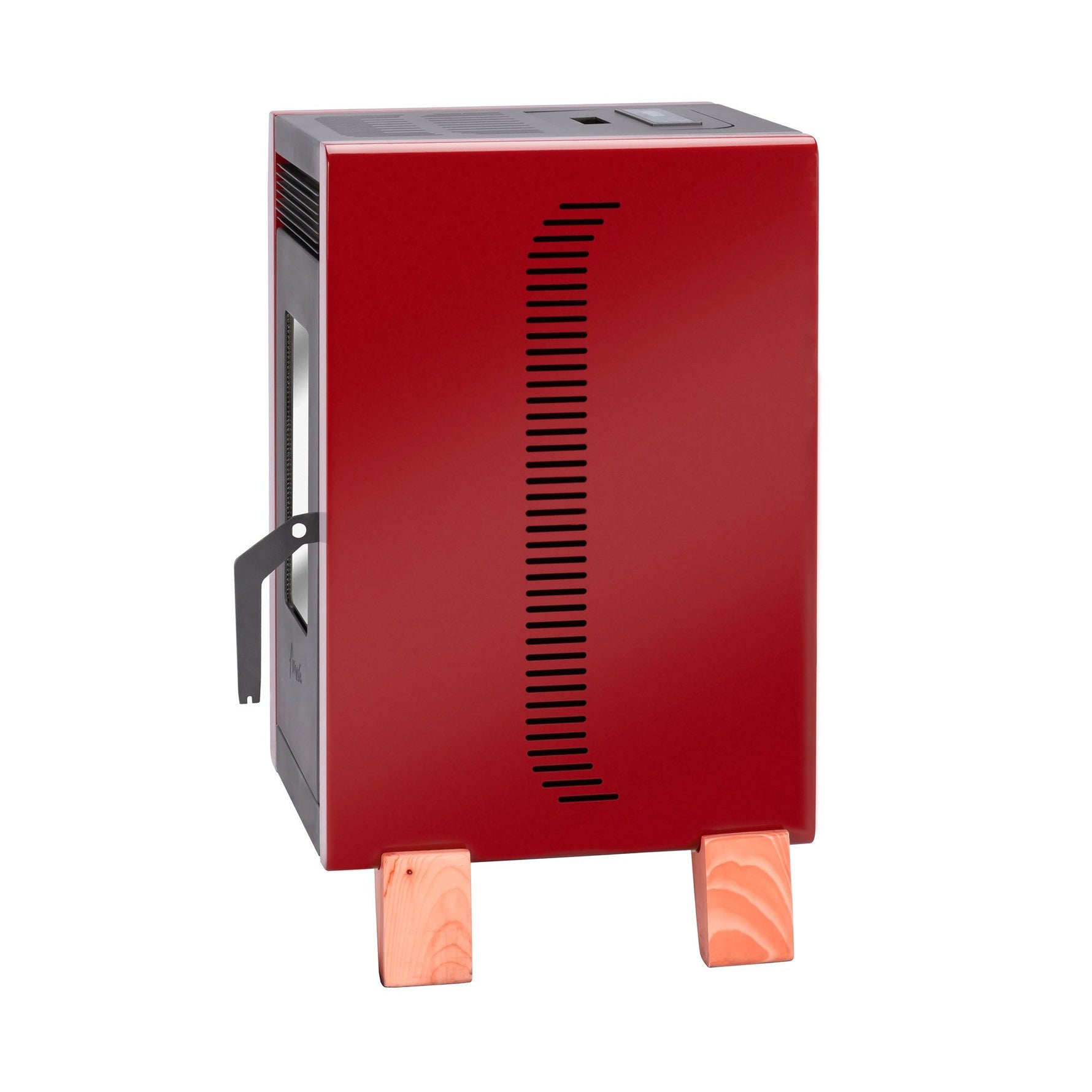 Lateral Estufa a pellet Amesti Bambu 6000 rojo
