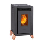 Estufa a pellet Amesti Bambu 6000 negro
