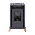Frontal Estufa a pellet Amesti Bambu 6000 negro