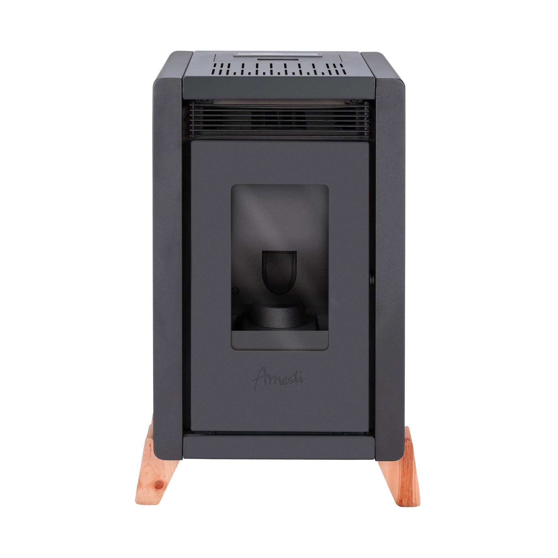 Frontal Estufa a pellet Amesti Bambu 6000 negro