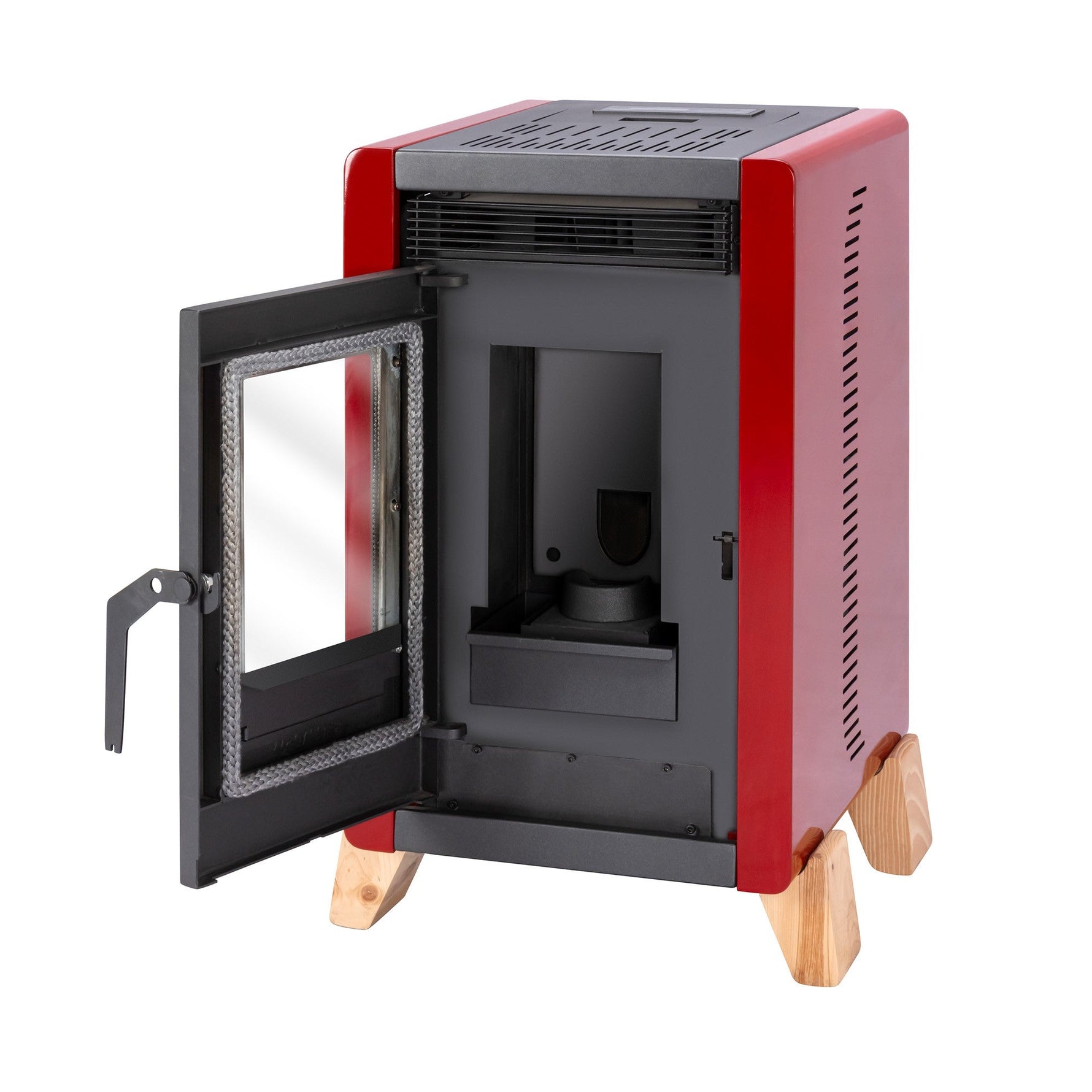 Estufa a pellet Amesti Bambu 6000 rojo