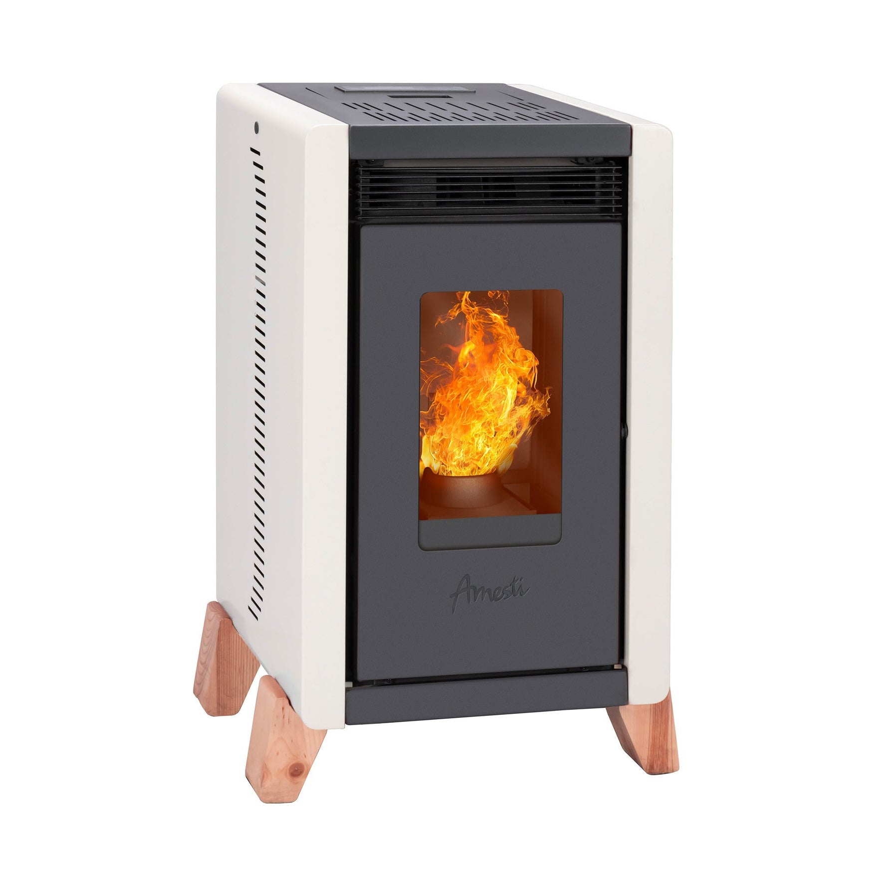 Estufa a pellet Amesti Bambu 6000 blanco