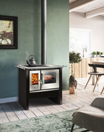 Ambiente Cocina a leña Amesti Allegra negro