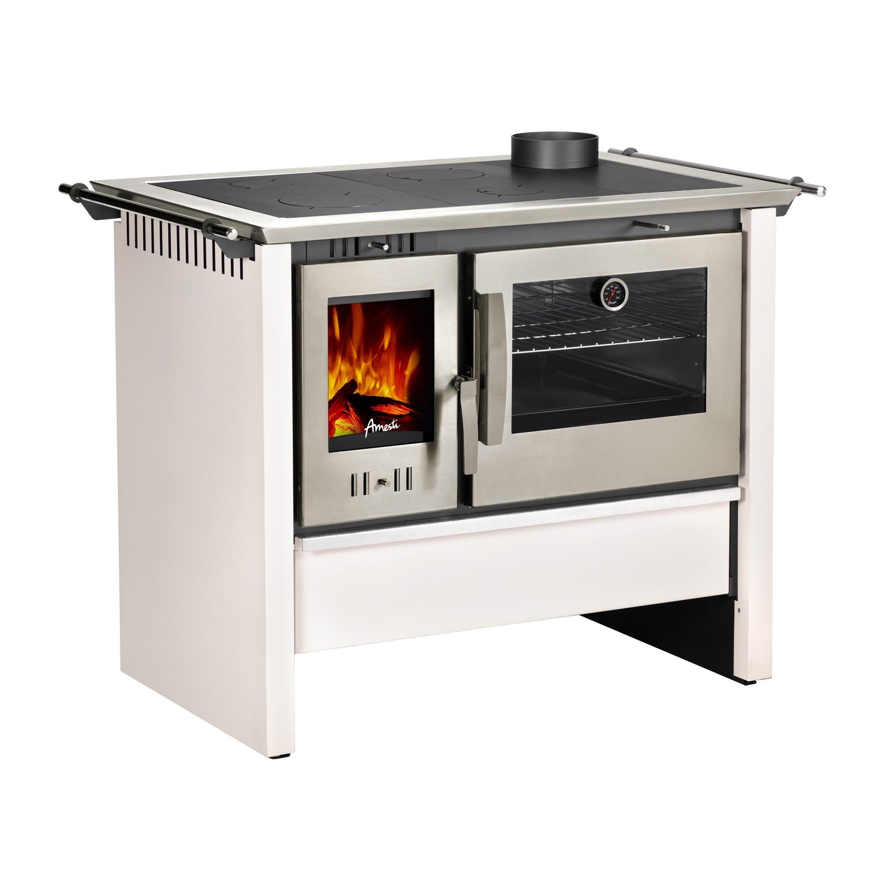 Cocina a leña Amesti Allegra XL blanco