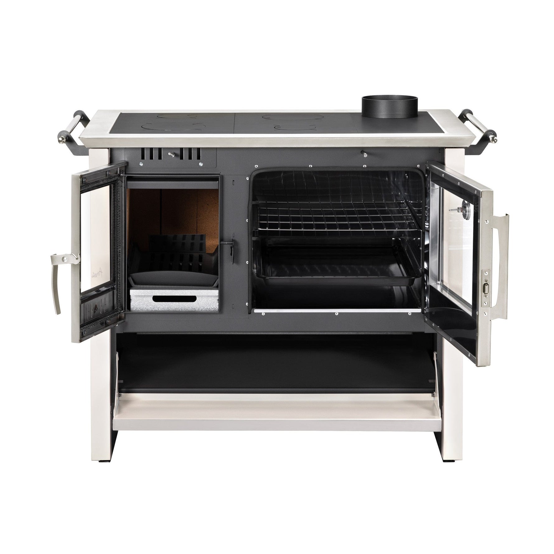 Cocina a leña Amesti Allegra XL blanco