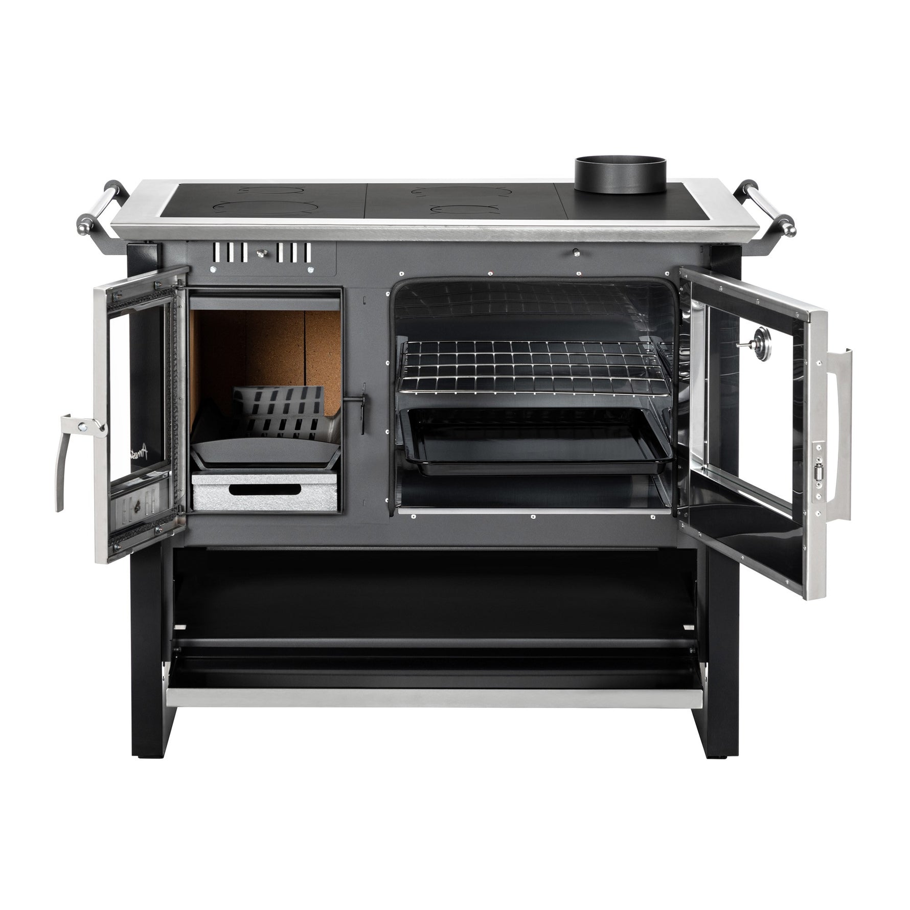 Cocina a leña Amesti Allegra XL negro