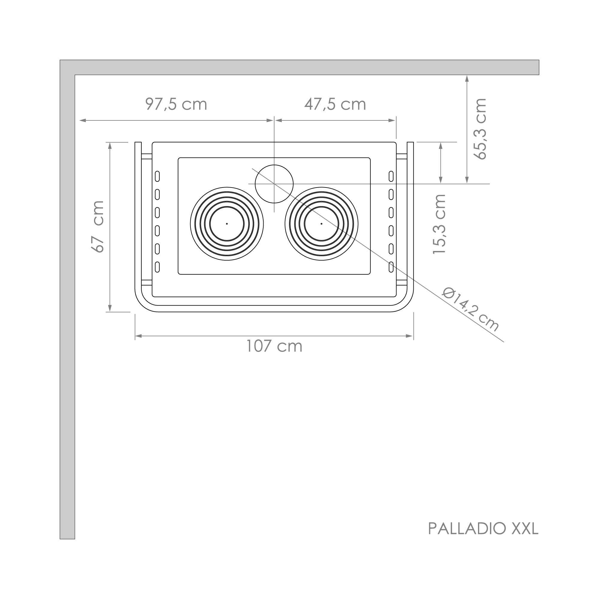 Cocina a leña Palladio XXL – Amesti