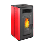 Estufa a pellet Amesti Vulcan 10 rojo