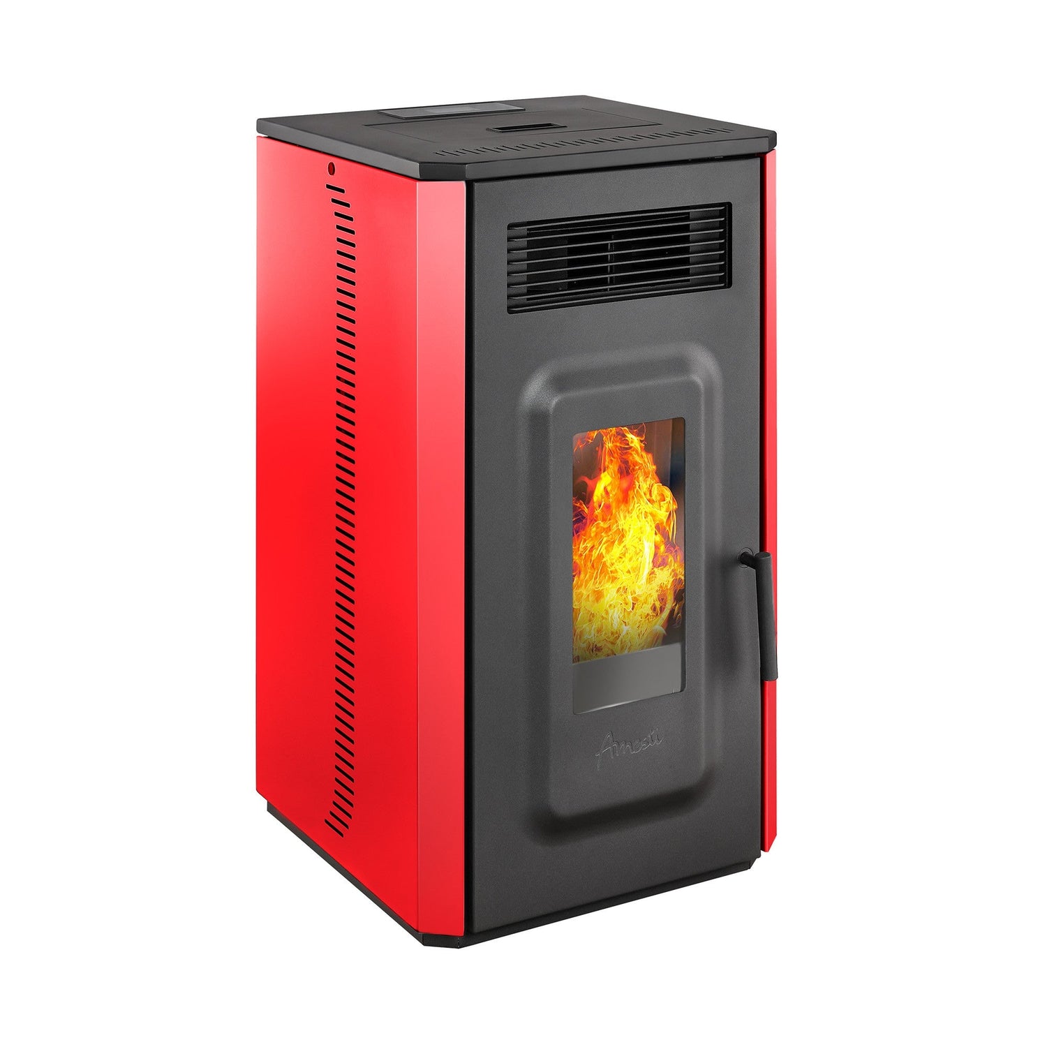 Estufa a pellet Amesti Vulcan 10 rojo