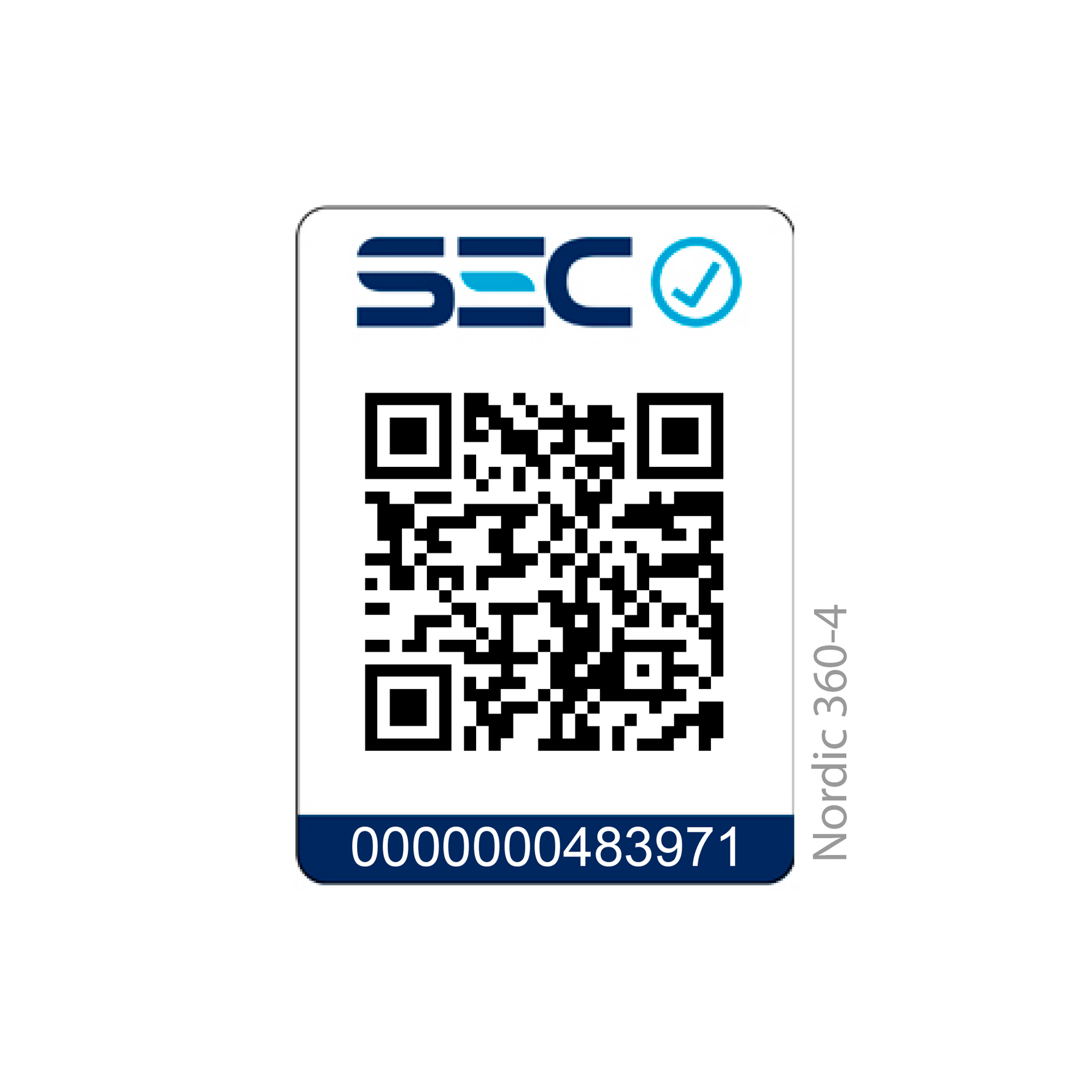 QR Estufa a leña Amesti Nordic 36O. Certificación SEC.