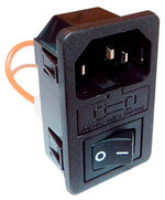 Modulo de clavija + interruptor + portafusible