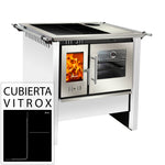Cocina a leña Amesti Allegra Vitrox blanco - Amesti