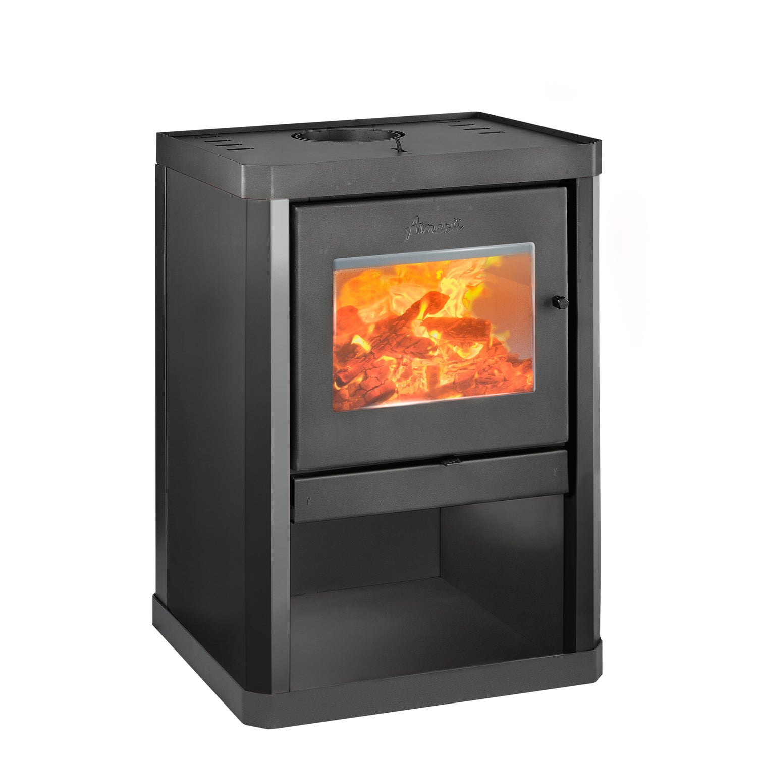 Estufa a Leña Classic 400 negro - Amesti