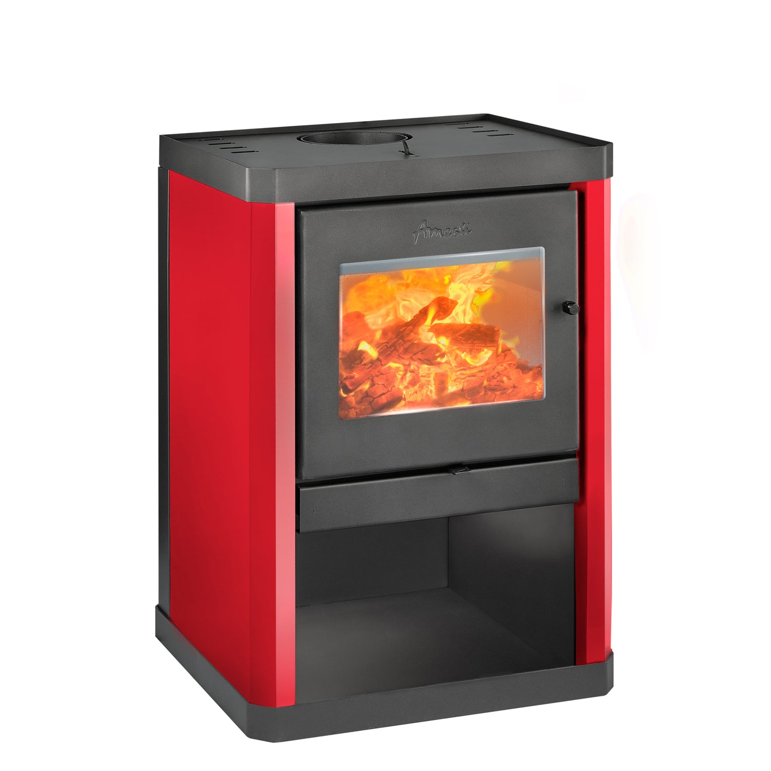 Estufa a Leña Classic 400 rojo - Amesti