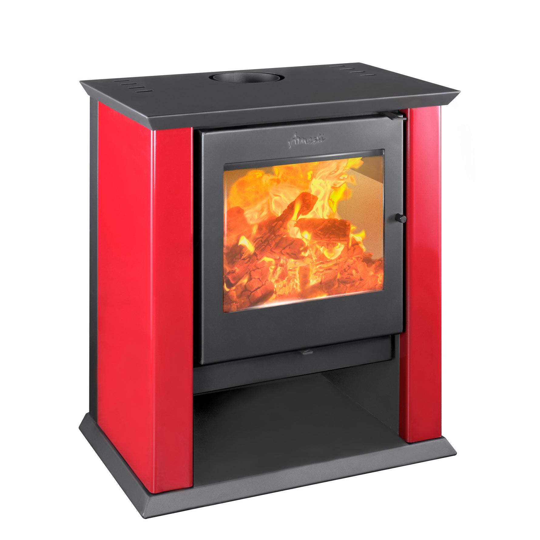 Estufa a Leña Classic 500 rojo - Amesti
