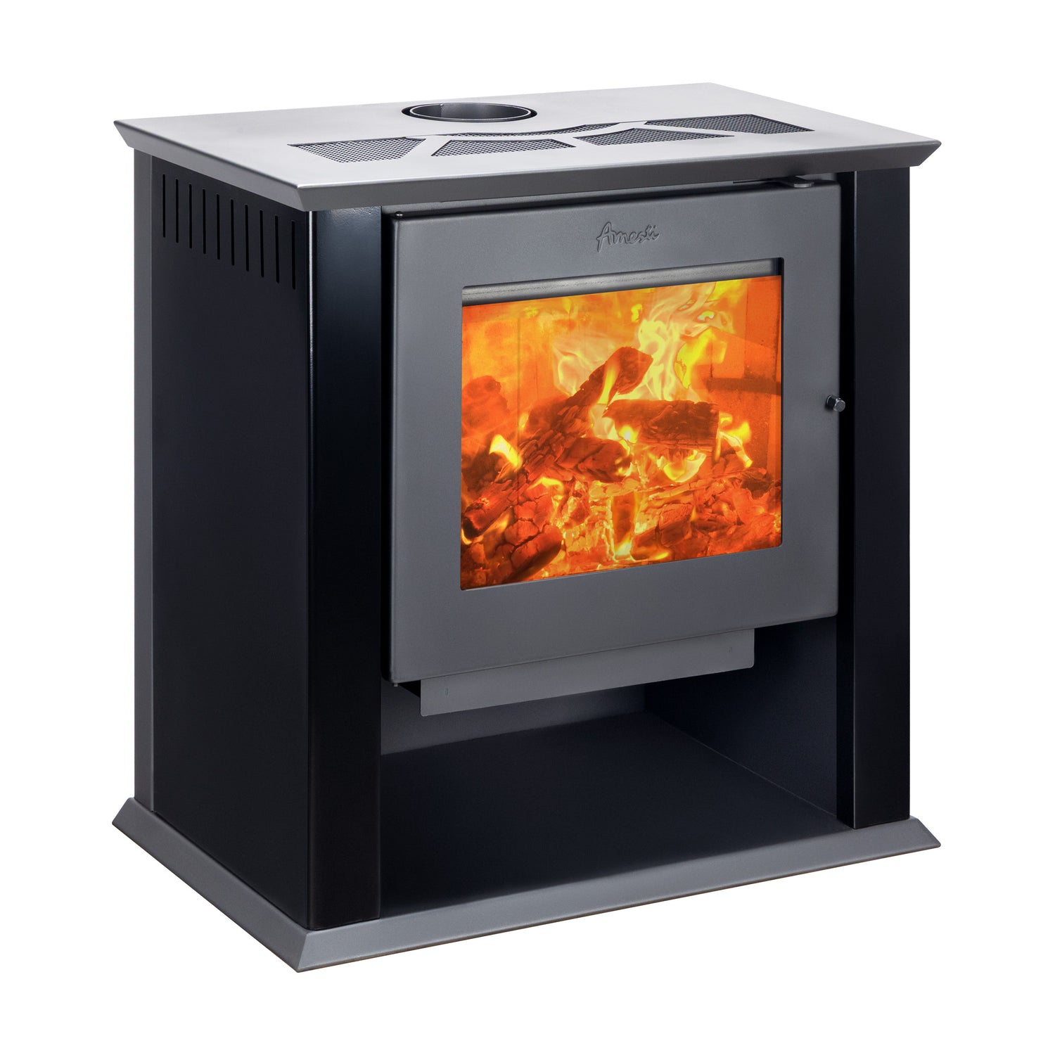 Estufa a Leña Classic 600 negro - Amesti