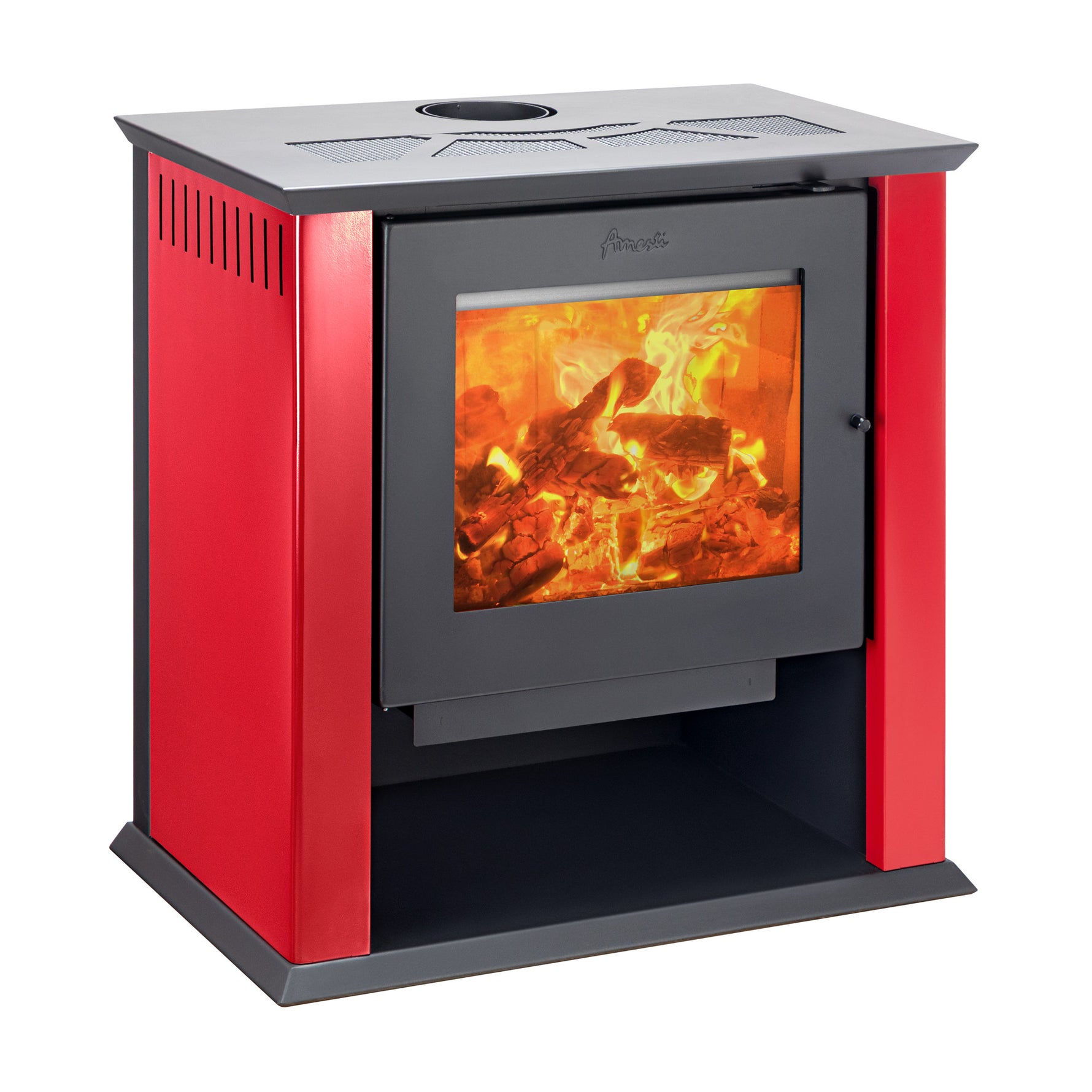 Estufa a Leña Classic 600 rojo - Amesti