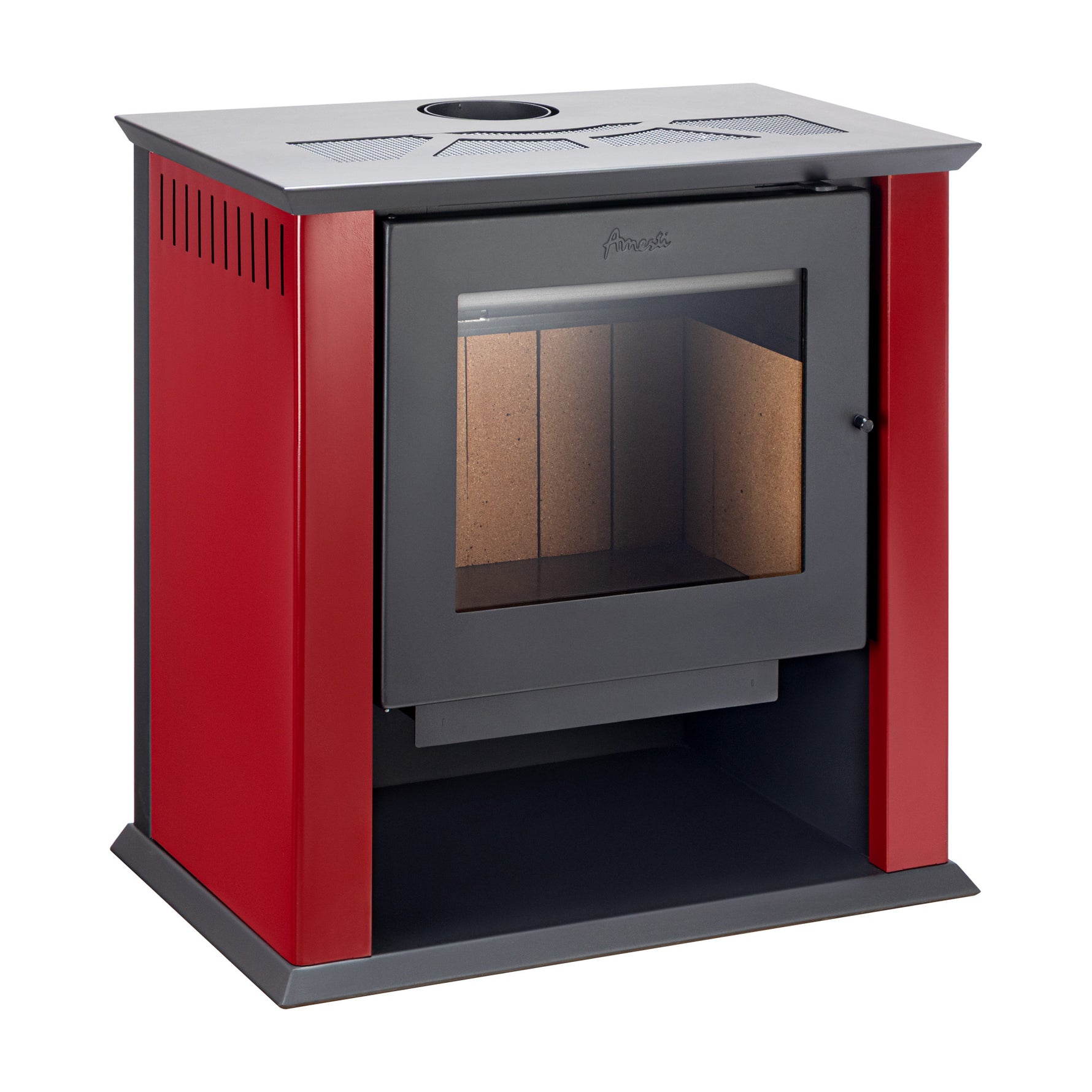 Estufa a Leña Classic 600 rojo - Amesti