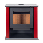 Estufa a Leña Classic 600 rojo frontal - Amesti