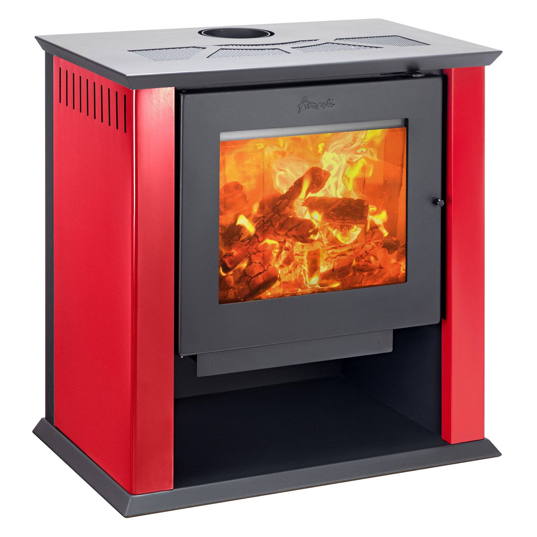 Estufa a Leña Classic 600 rojo - Amesti