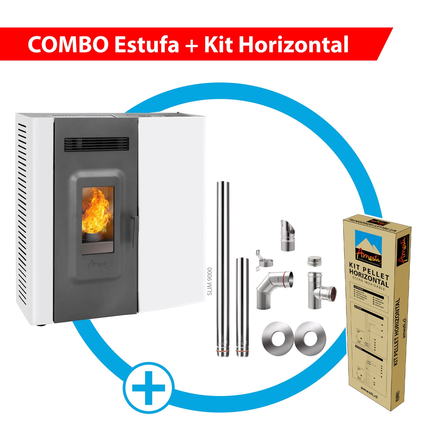 Combo Slim 9000 + Kit de instalación Horizontal