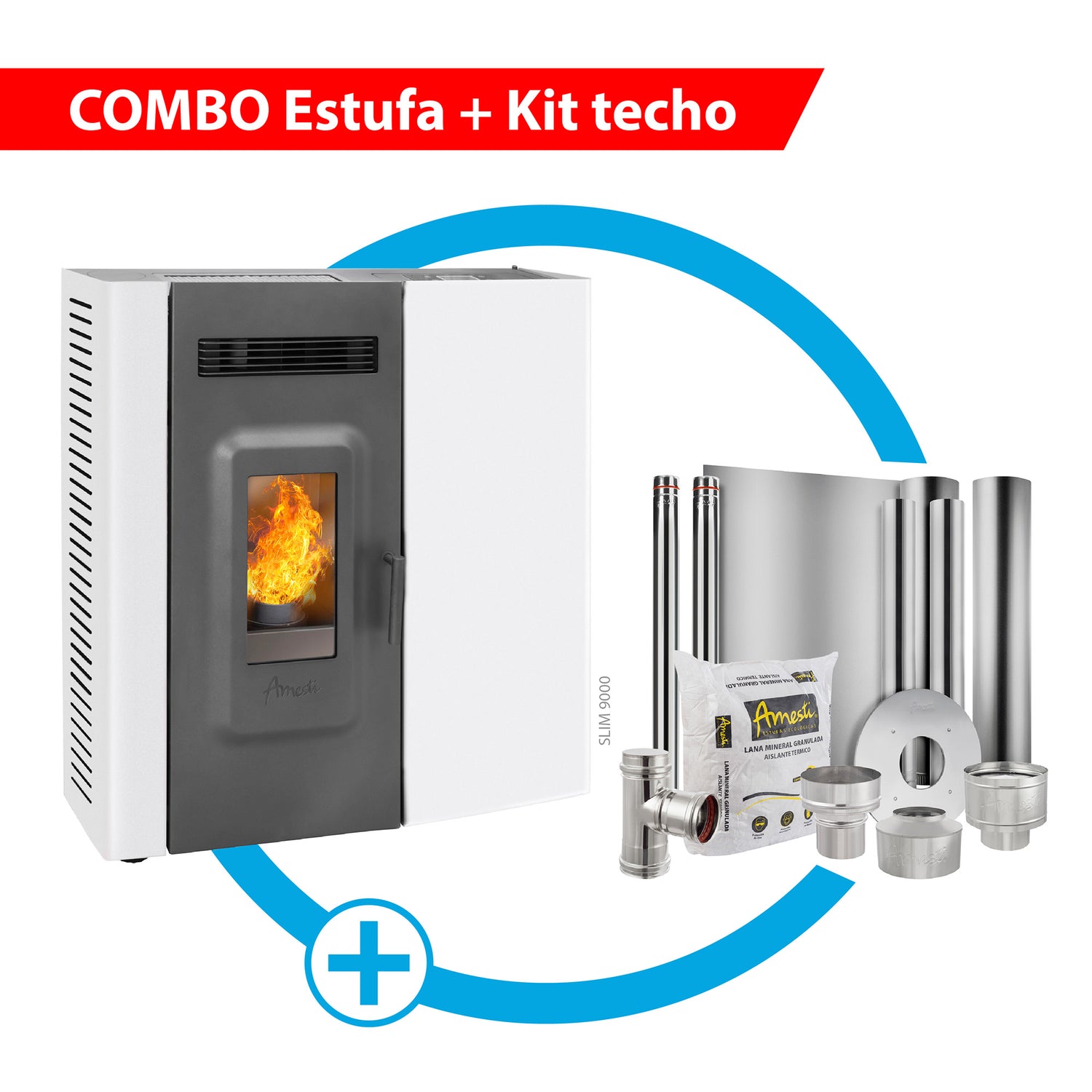 Combo Slim 9000 + Kit de instalación Techo